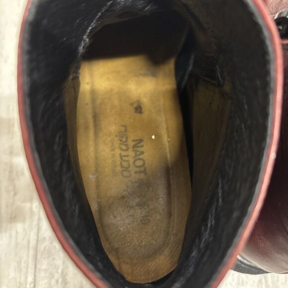 Women’s Size 8 Naot Burgundy Leather Booties EUC - Picture 5 of 8